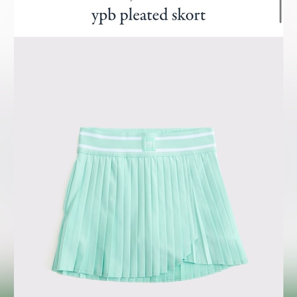 NWT Abercrombie Kids A&F ypb your personal best girls pleated skort size 11/12 - Picture 14 of 15